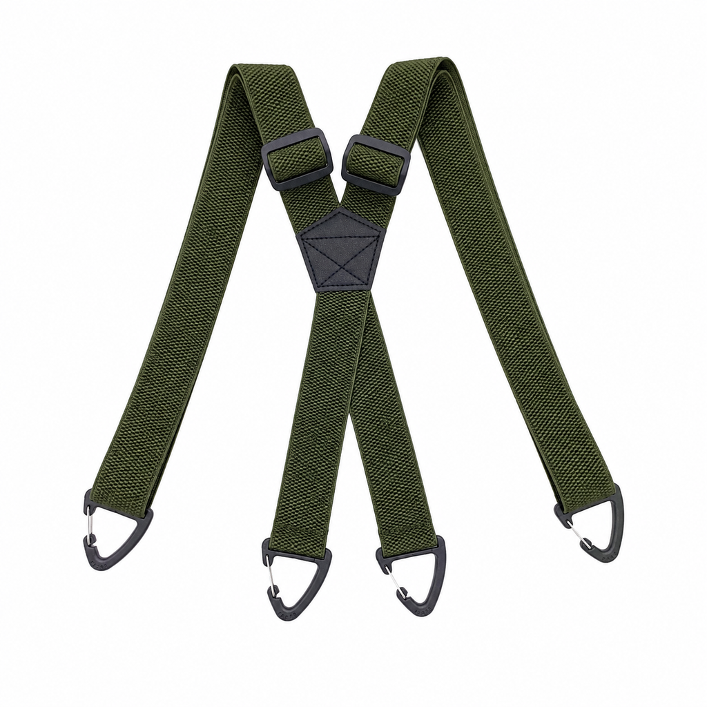 Men's 4-Clip X-Shaped Elastic Suspenders