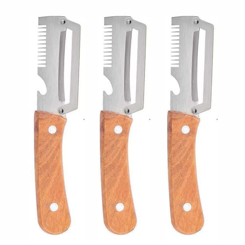 Kitchen Multi-Function Stainless Steel Peeler Knife