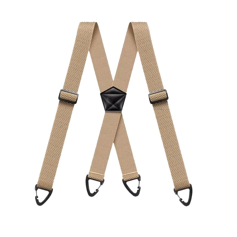 Men's 4-Clip X-Shaped Elastic Suspenders