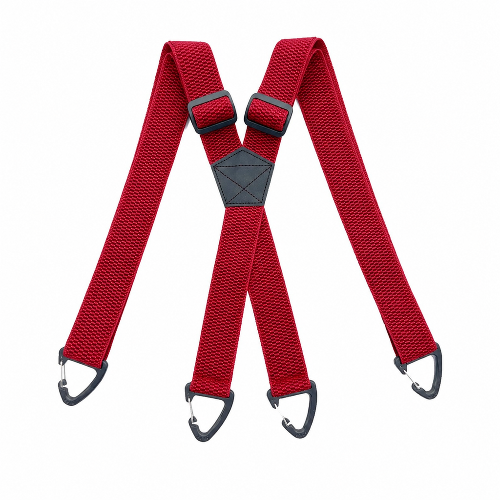 Men's 4-Clip X-Shaped Elastic Suspenders